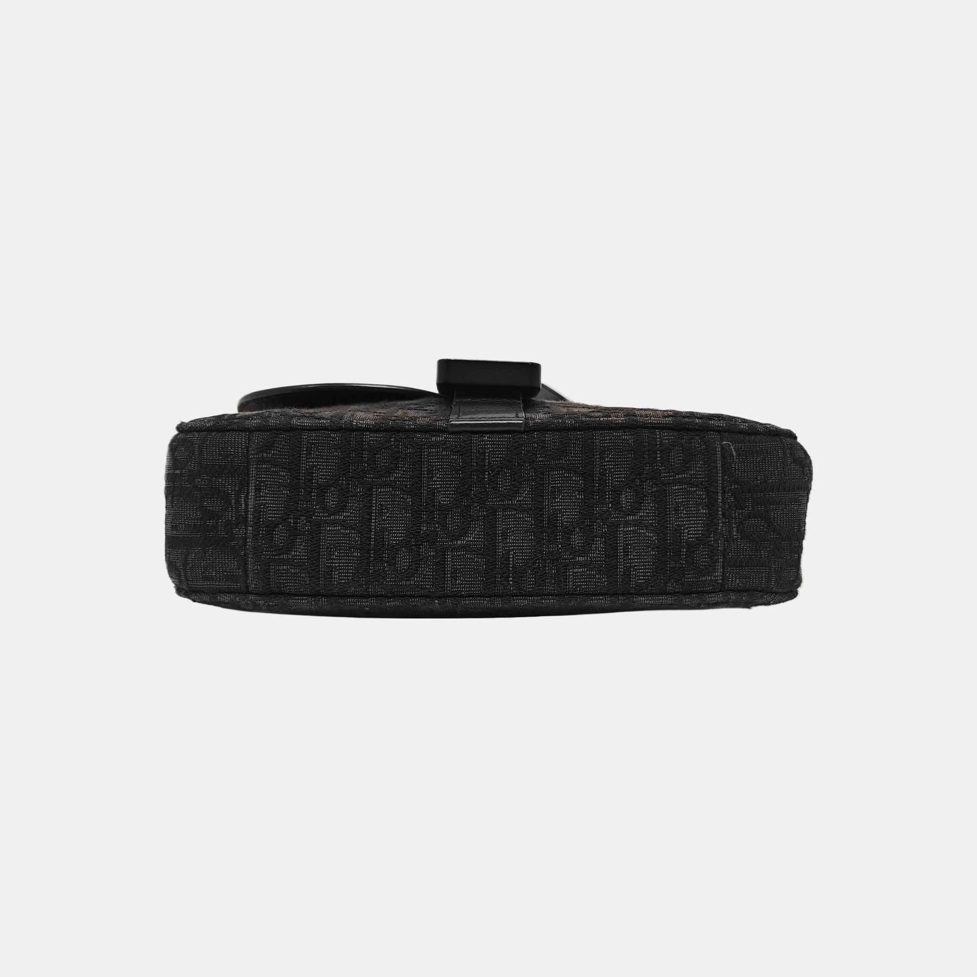 Saddle Small Oblique Canvas Black