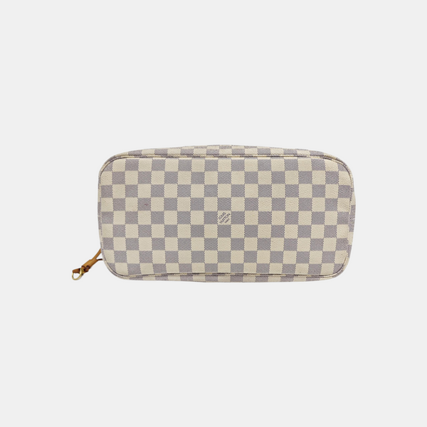 NEVERFULL MM Damier Azur Coated Canvas Beige