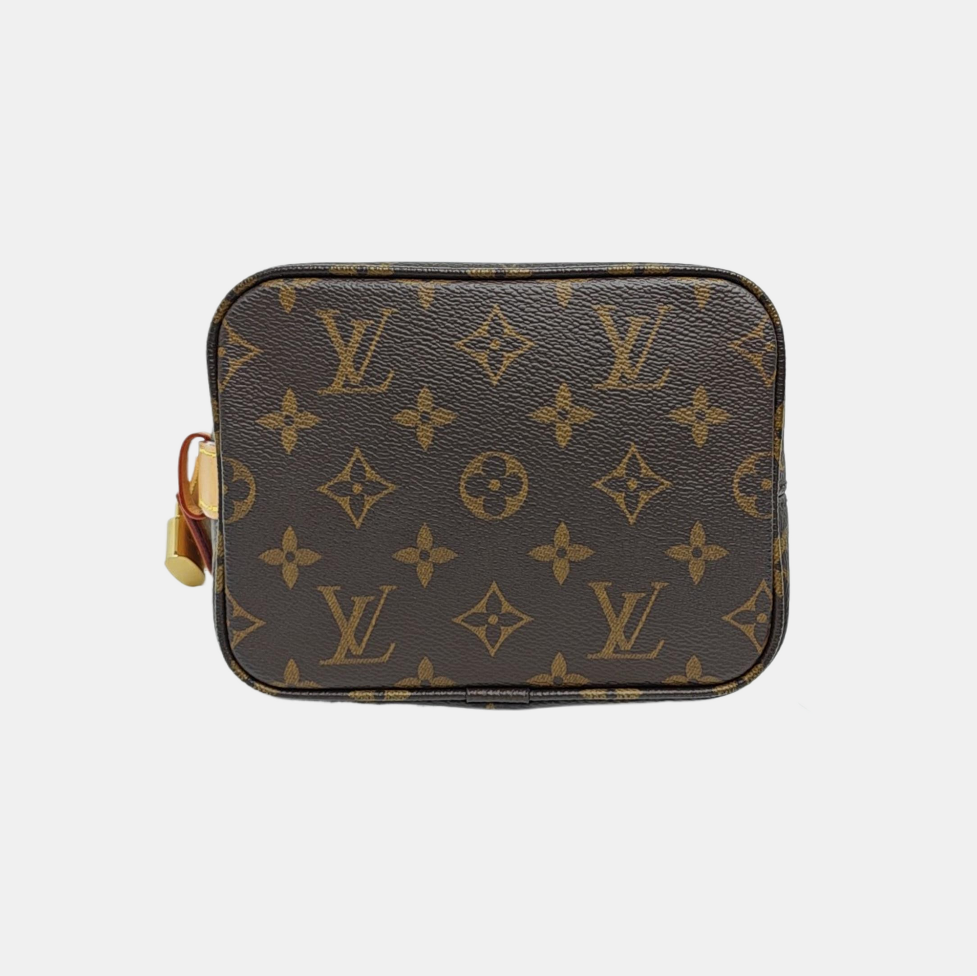 ALL IN Monogram Coated Canvas Brown