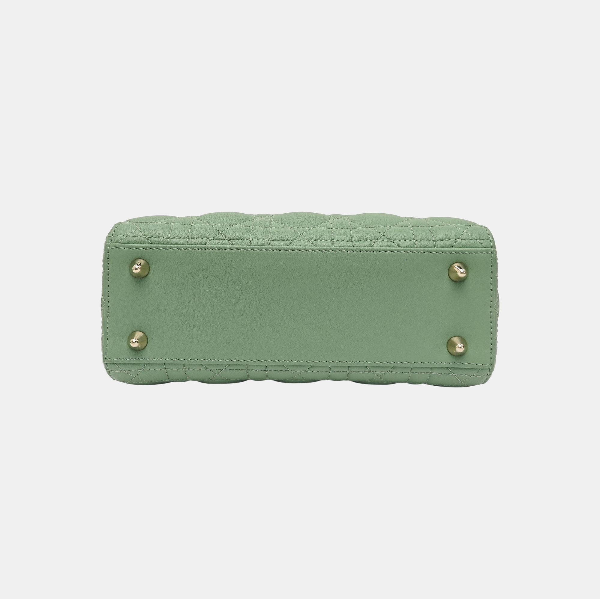 Lady Dior Small Cannage Lambskin Green