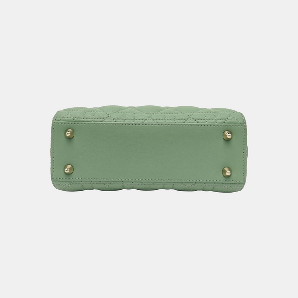 Lady Dior Small Cannage Lambskin Green