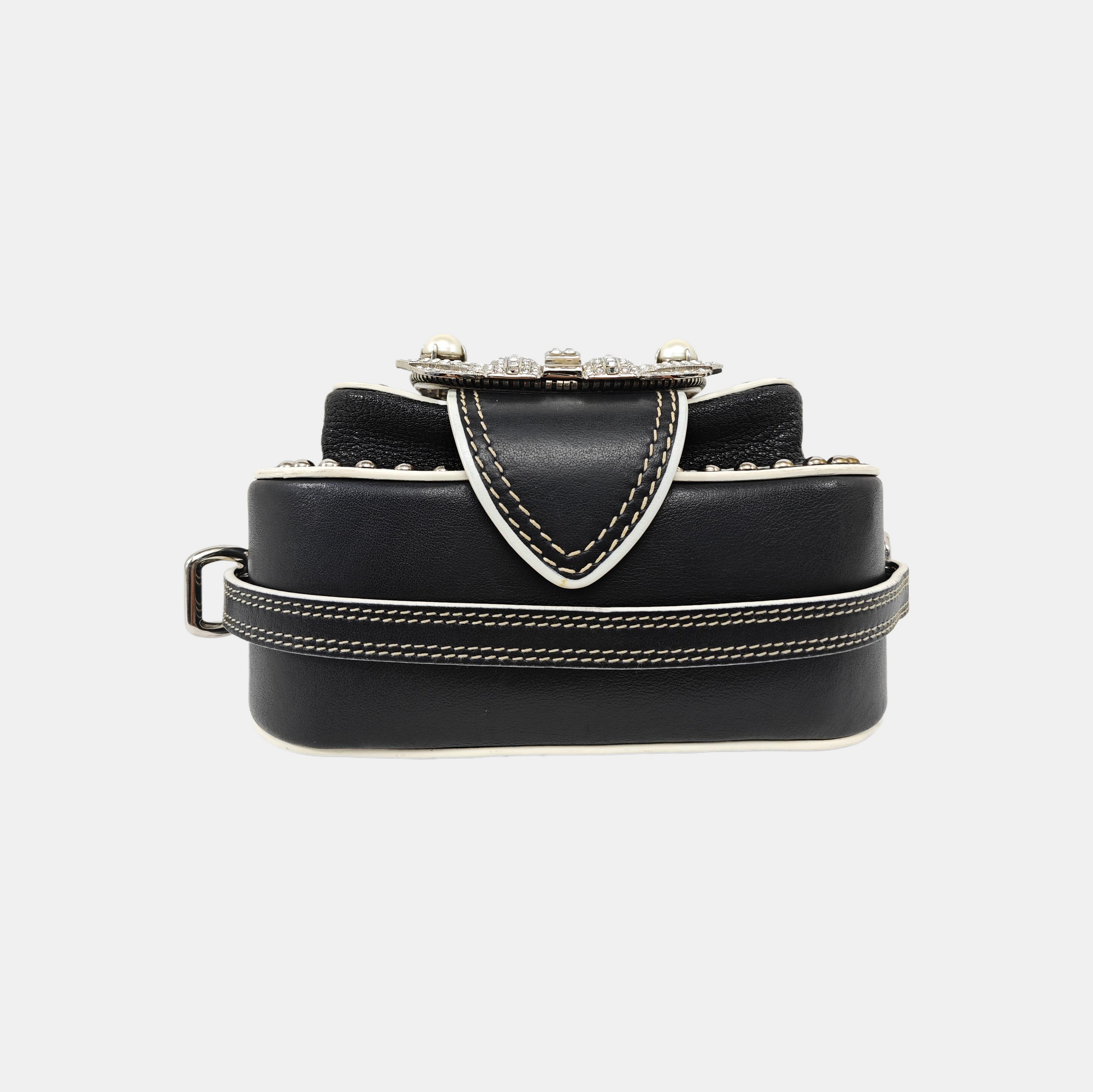 Miu Lady Calfskin Black