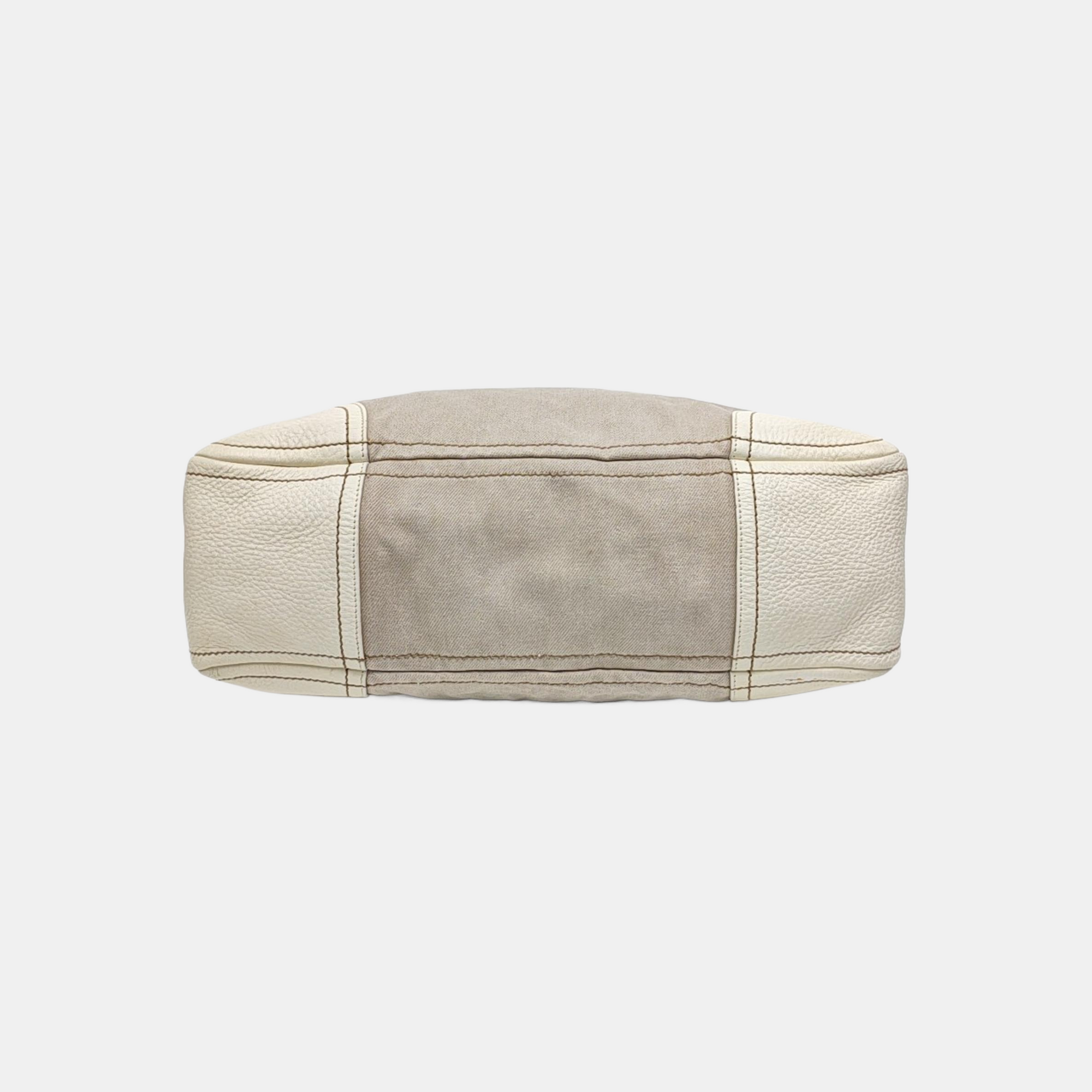Canvas Top Handle Bag Beige