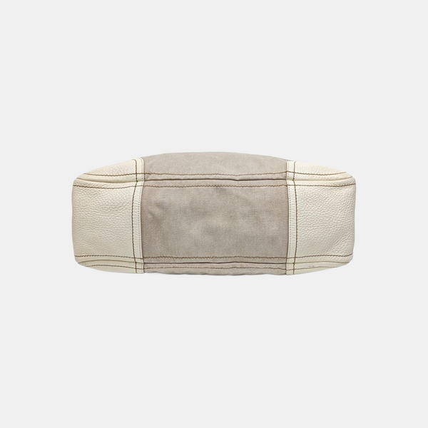 Canvas Top Handle Bag Beige