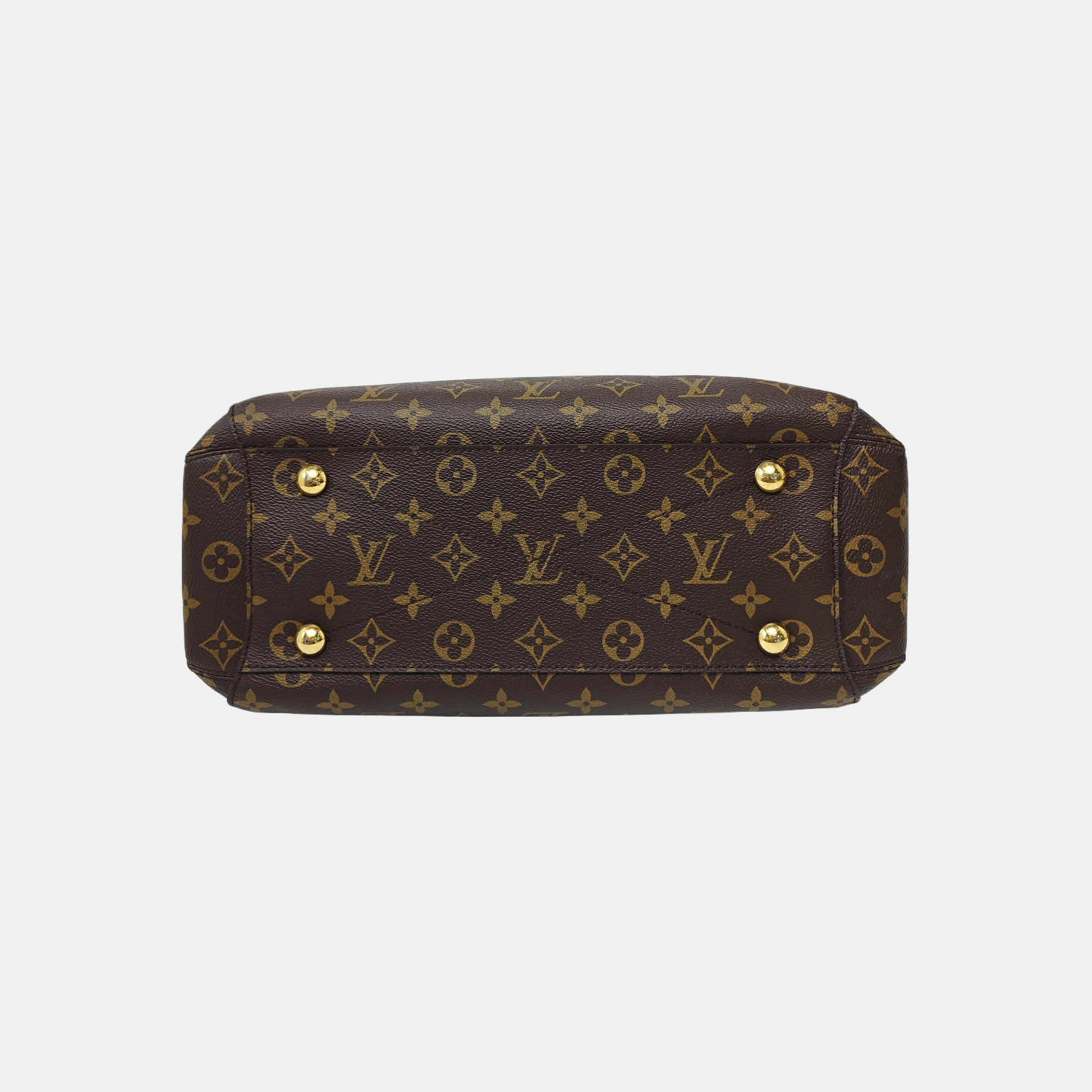 MONTAIGNE MM Monogram Coated Canvas Brown