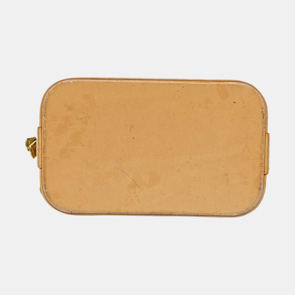 ALMA Mini Monogram Coated Canvas Brown