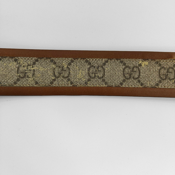 Brown Coated Canvas Belt