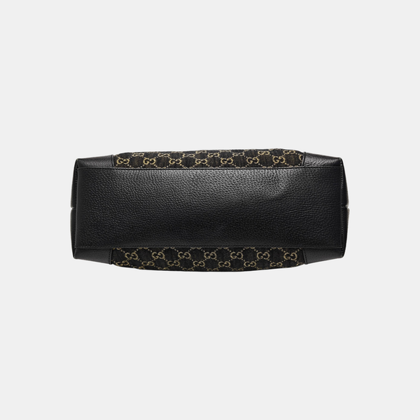 Ophidia Medium Monogram Denim Black