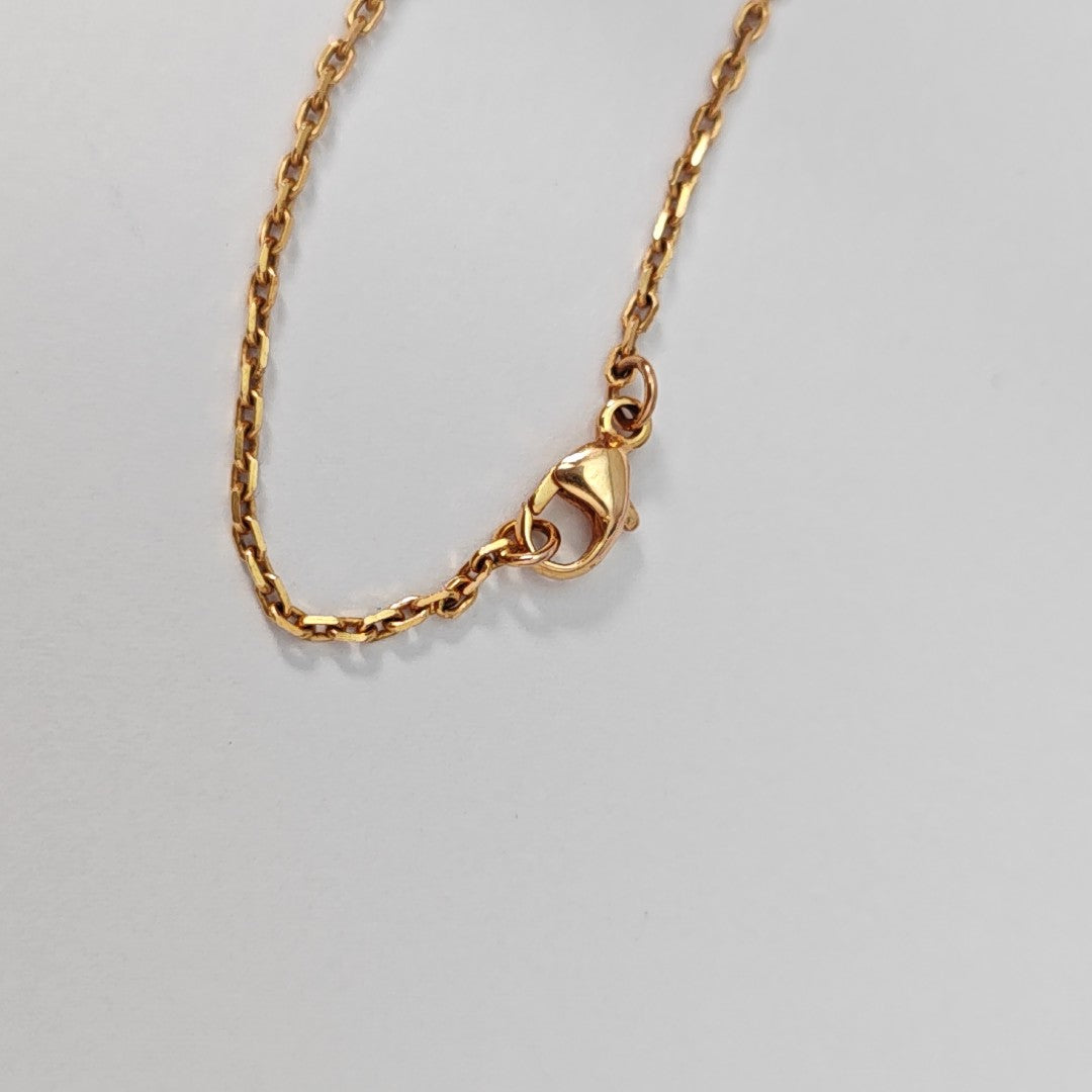 Pop H Metal Rose Gold Necklace