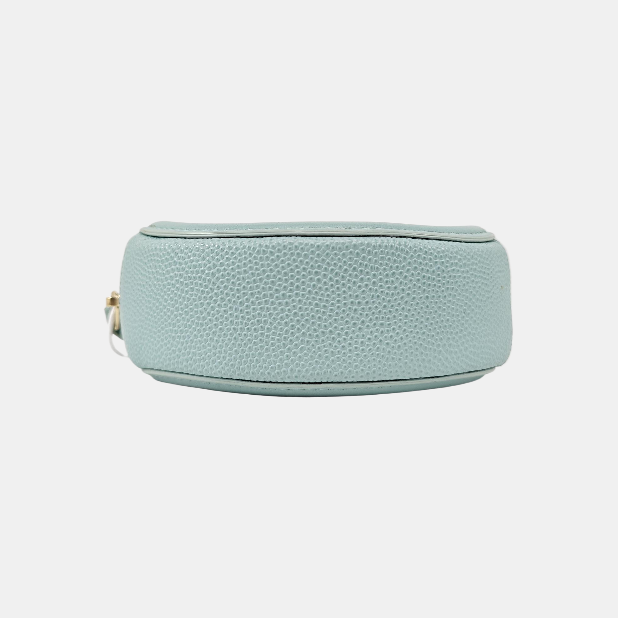 Quilted Grained Calfskin Wallet Blue
