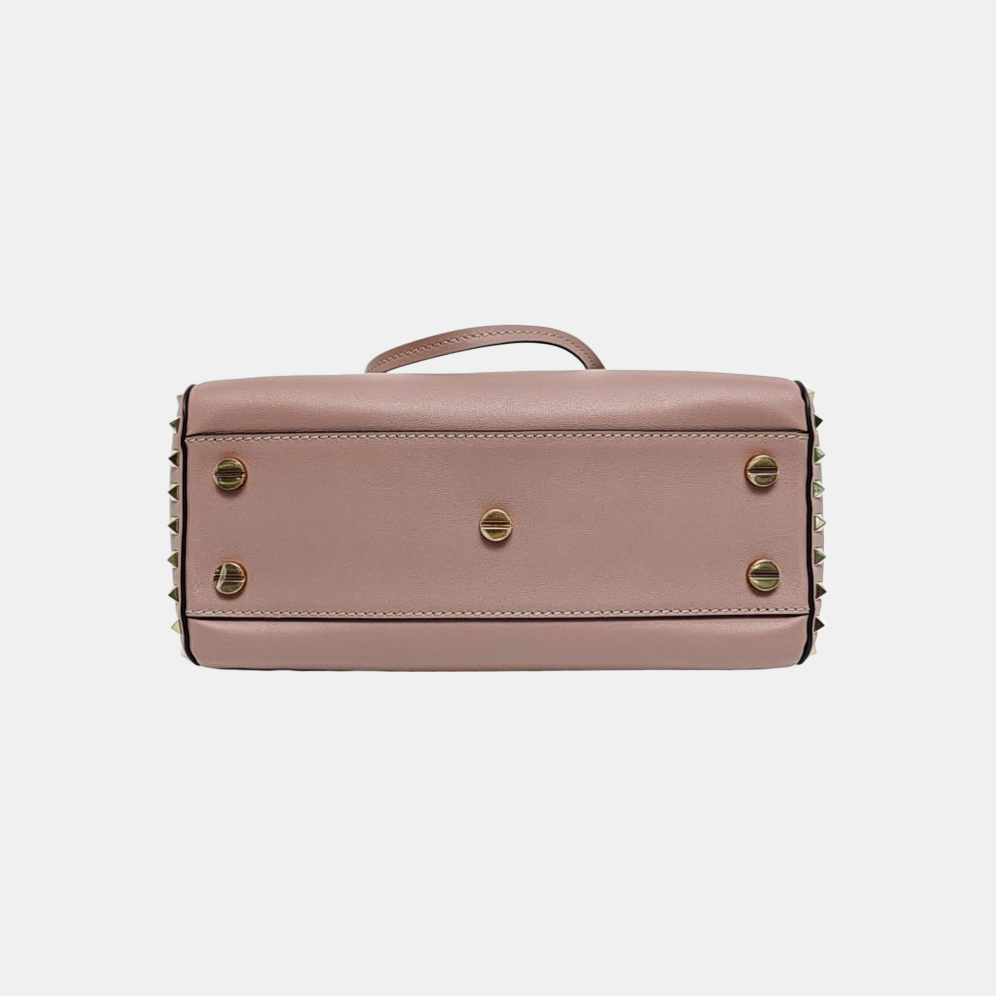 Rockstud Calfskin Beige