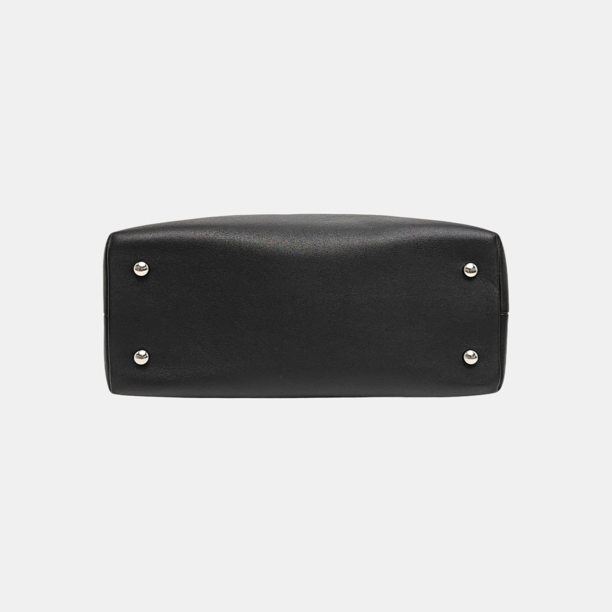 Chevron Calfskin Black