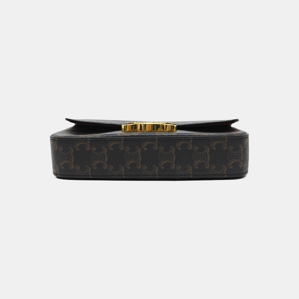 TRIOMPHE Small Coated Canvas Brown