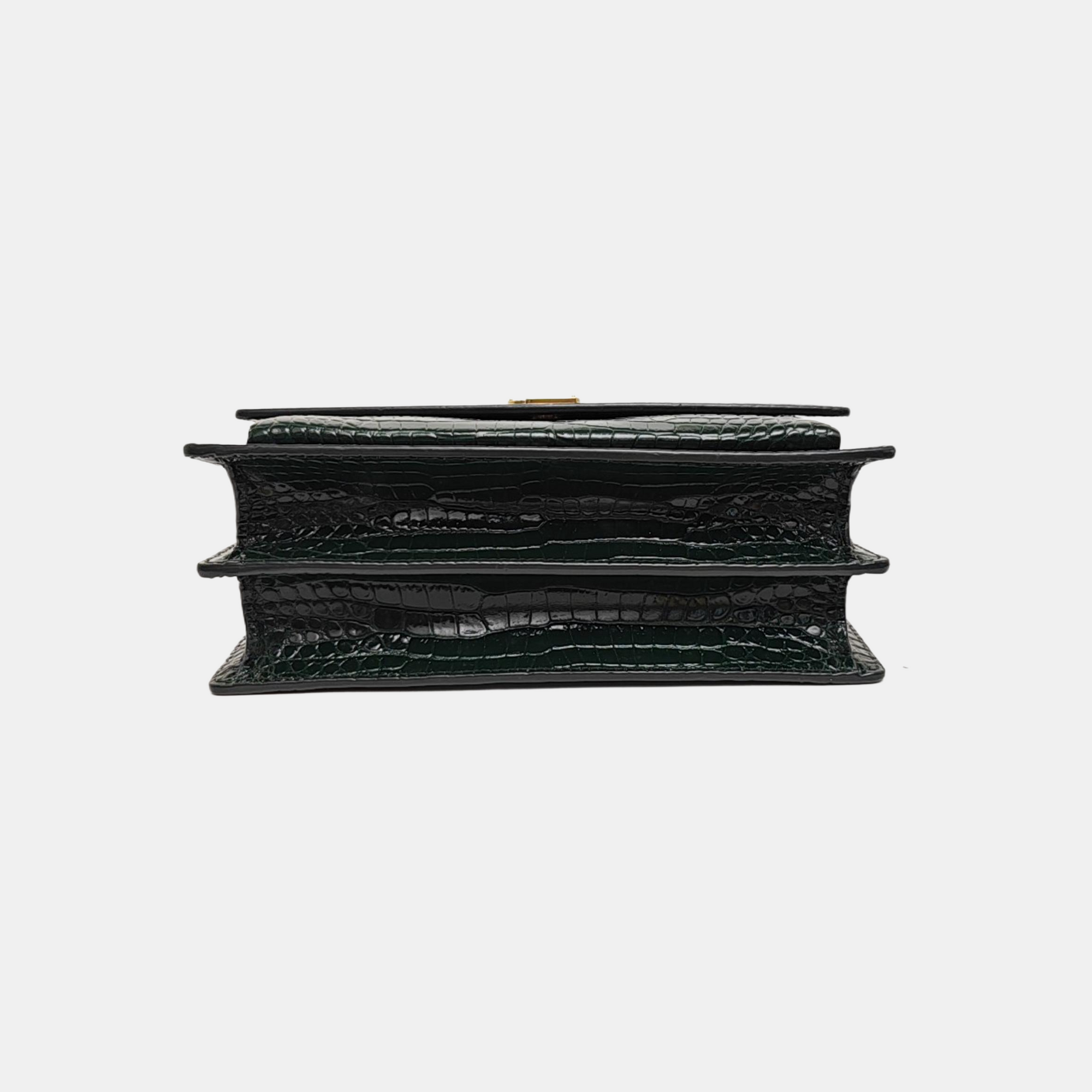 SUNSET Medium Calfskin Green