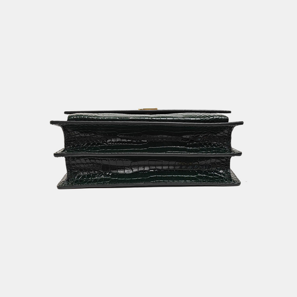 SUNSET Medium Calfskin Green