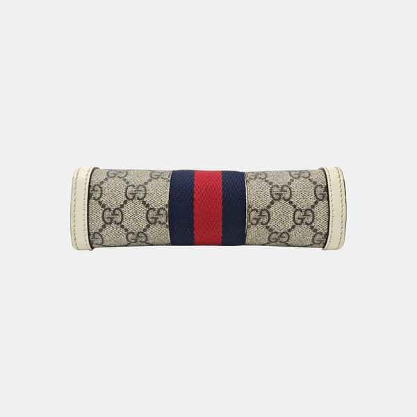 Ophidia Mini Monogram Coated Canvas Beige