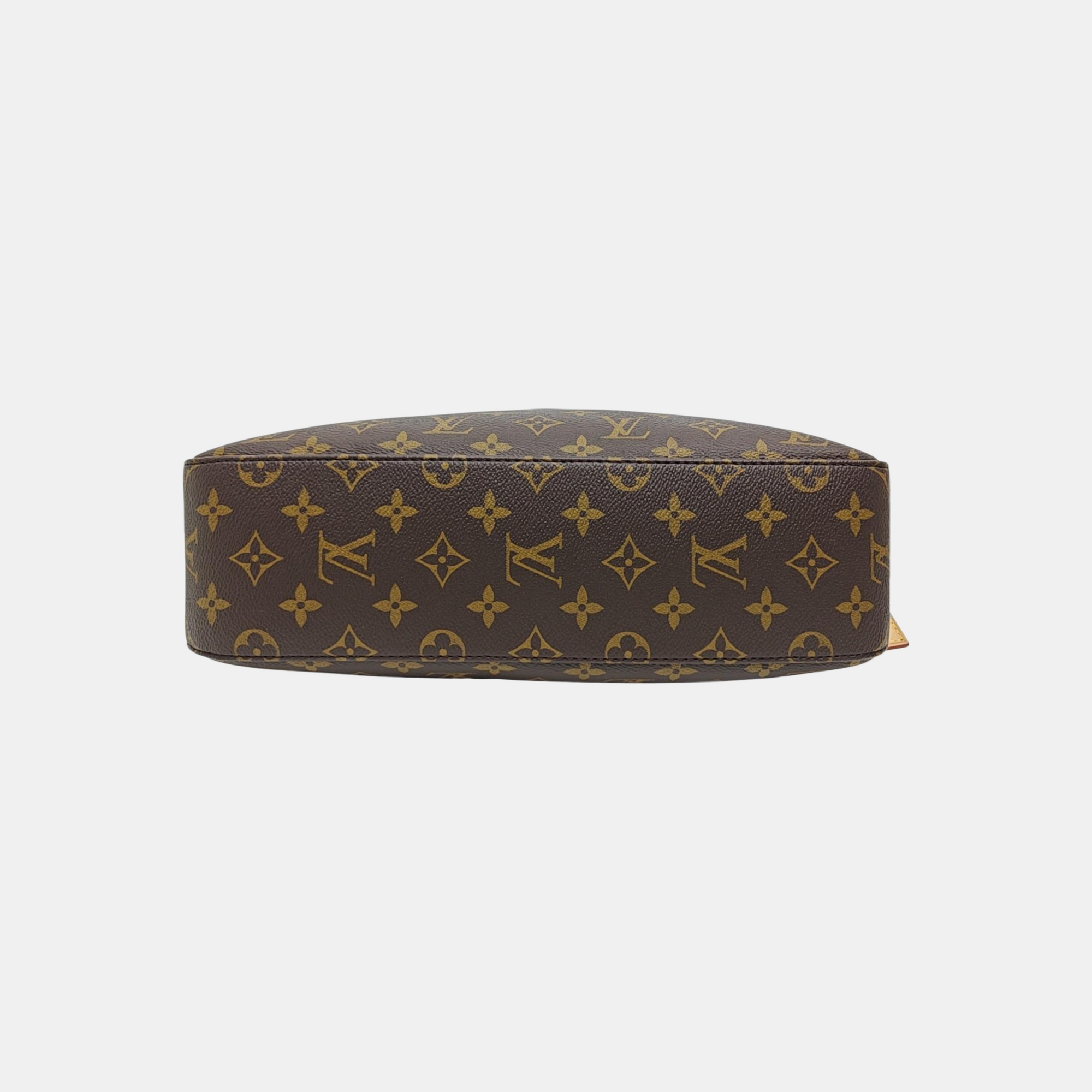 Monogram Coated Canvas Shoulder Bag Brown