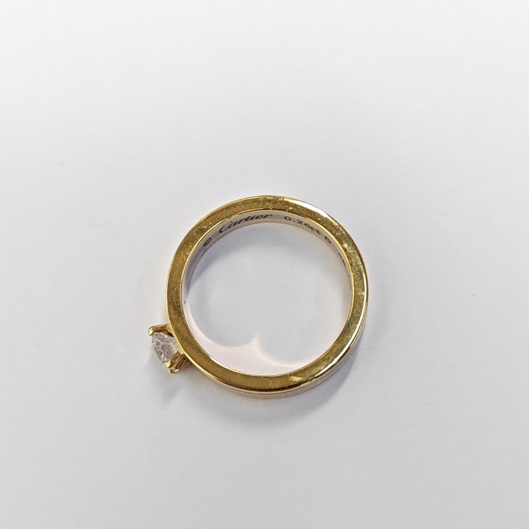 VENDÔME LOUIS CARTIER 18k White Gold Multicolor Ring EU 48