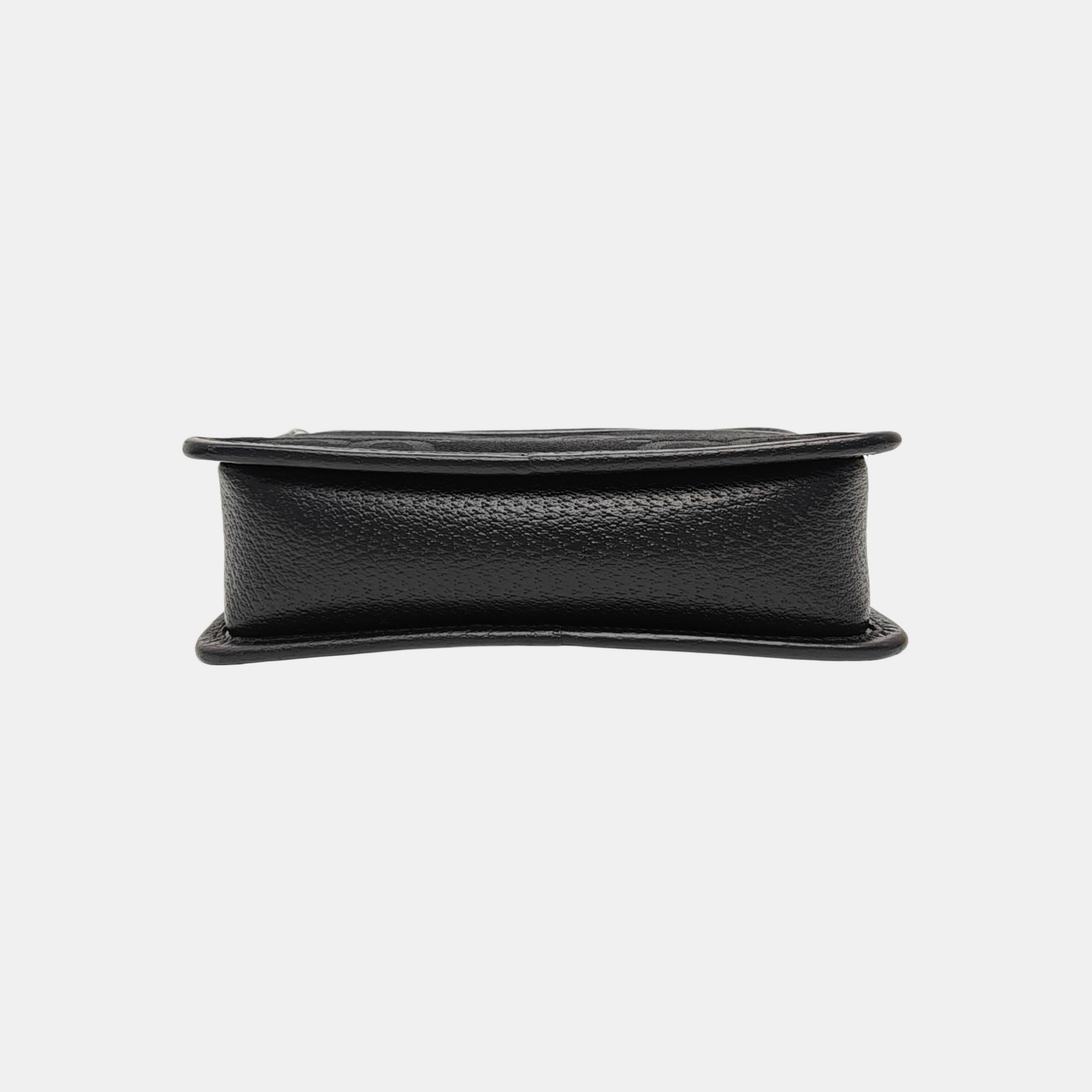 Monogram Canvas Shoulder Bag Black