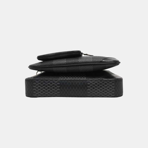 TRIO Damier Graphite Coated Canvas Gray