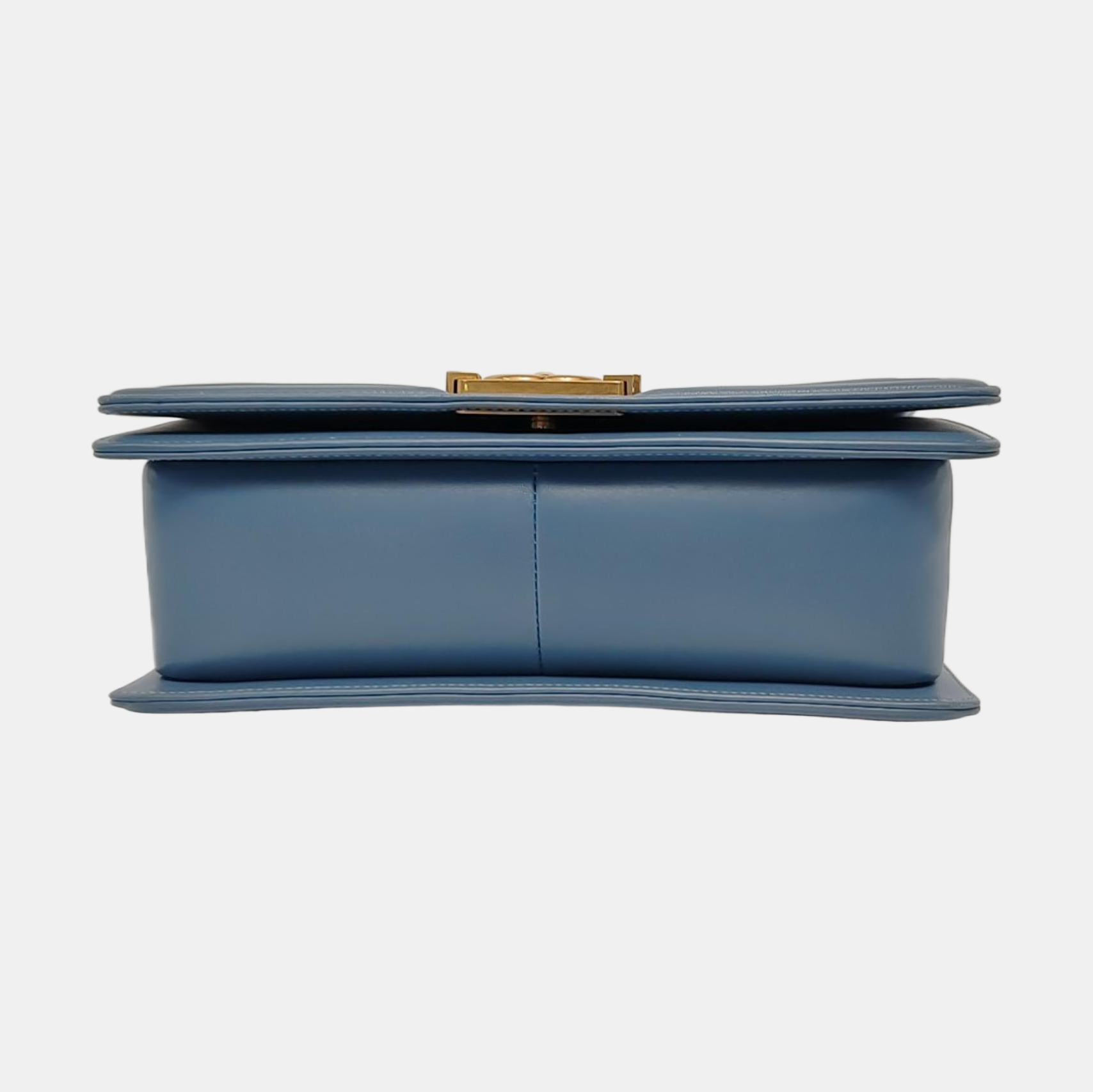 Authenticated pre-owned  BOY CHANEL Lambskin Blue - Shoulder Bag at Looply