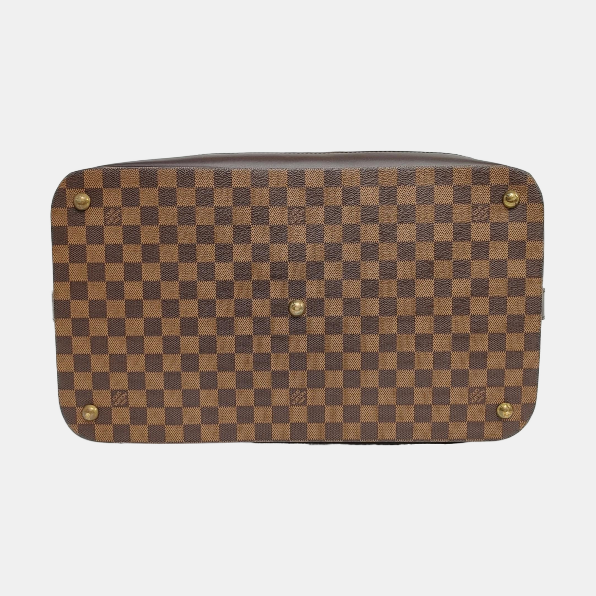 GRIMAUD Damier Ebene Coated Canvas Brown
