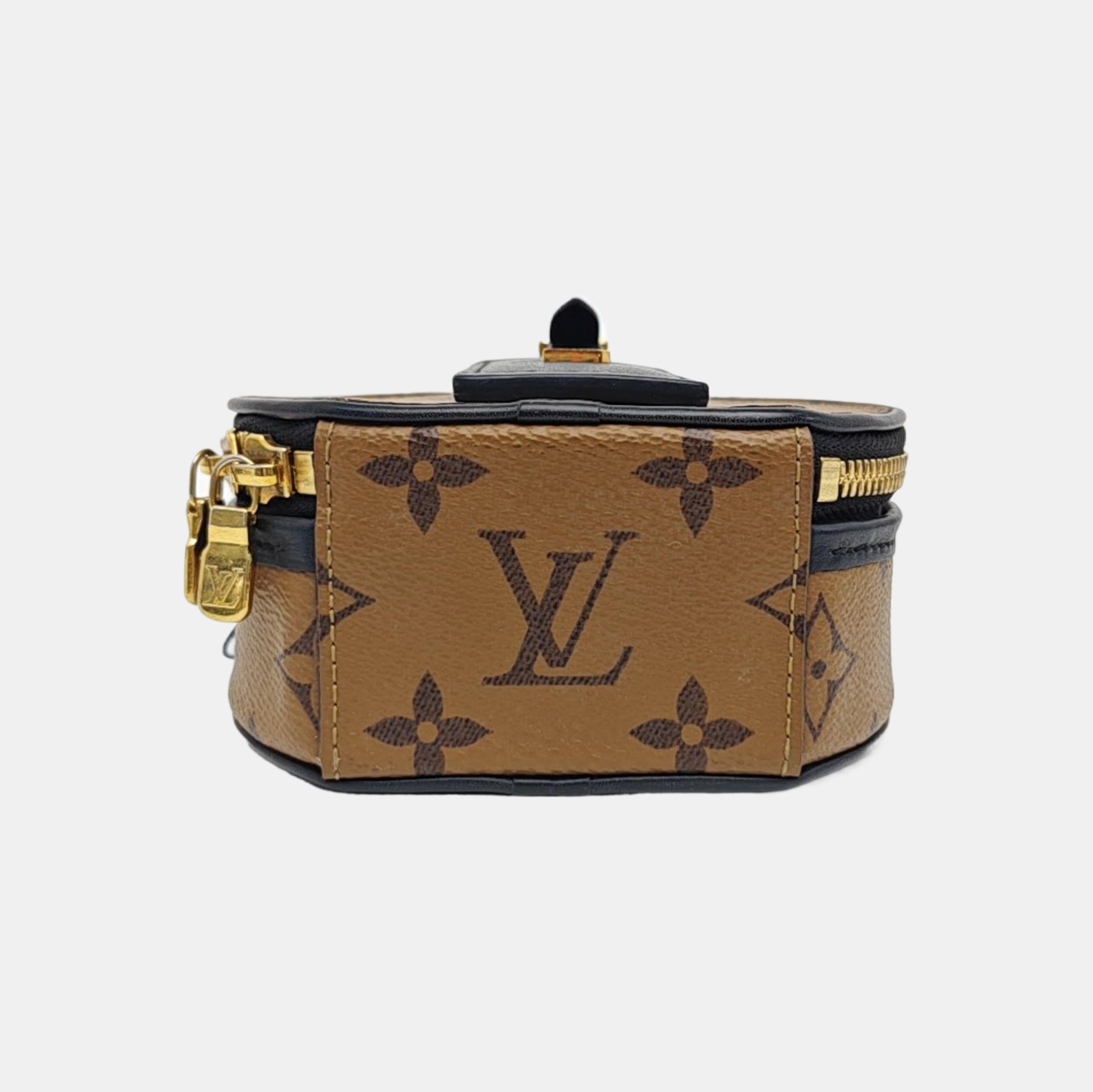 BOITE CHAPEAU Mini Monogram Coated Canvas Brown