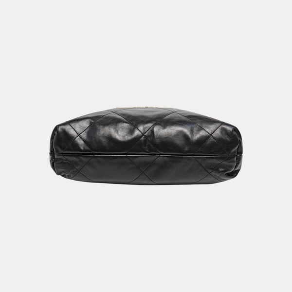 CHANEL 22 Small Quilted Calfskin Black