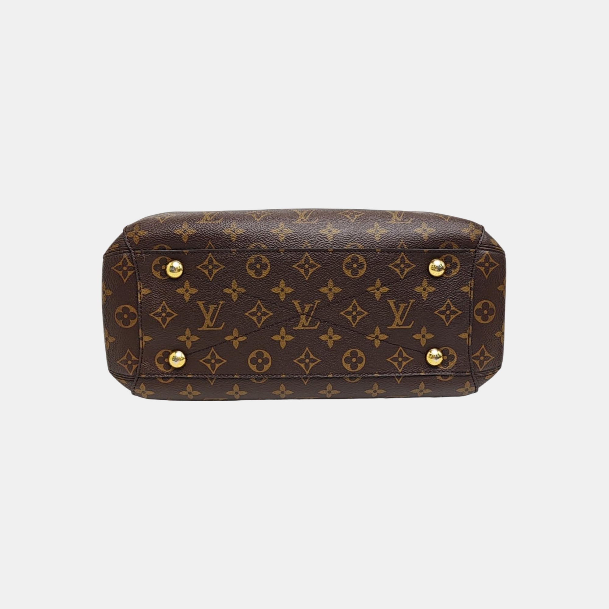 MONTAIGNE Monogram Coated Canvas Brown