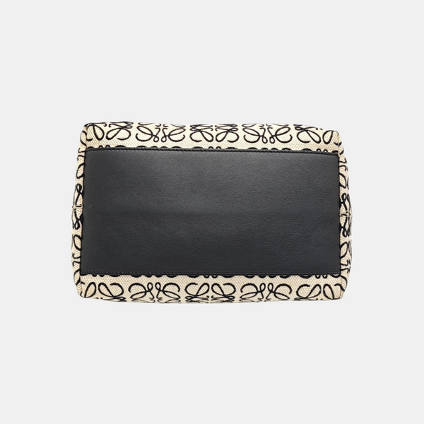 Monogram Fabric Top Handle Bag Beige
