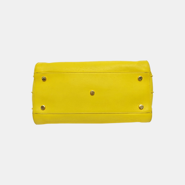 SAC DE JOUR Small Calfskin Yellow