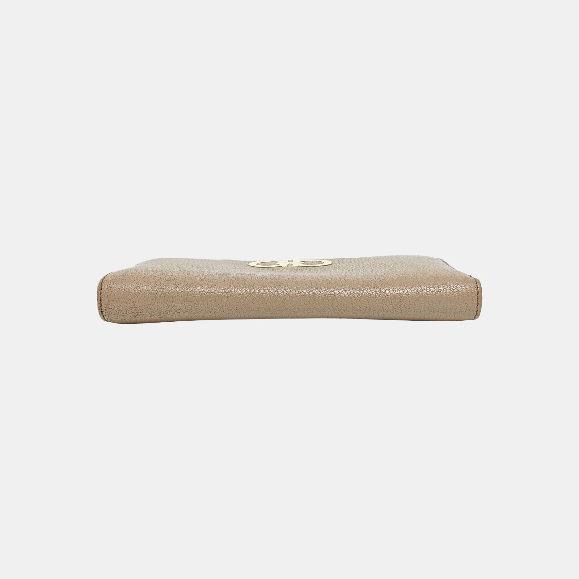 Authenticated pre-owned  Gancini Calfskin Grey - Clutch at Looply