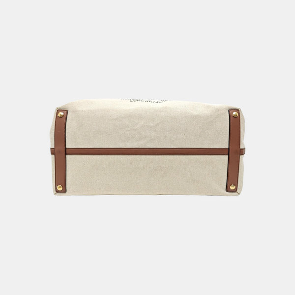 The Belt Large Canvas Beige