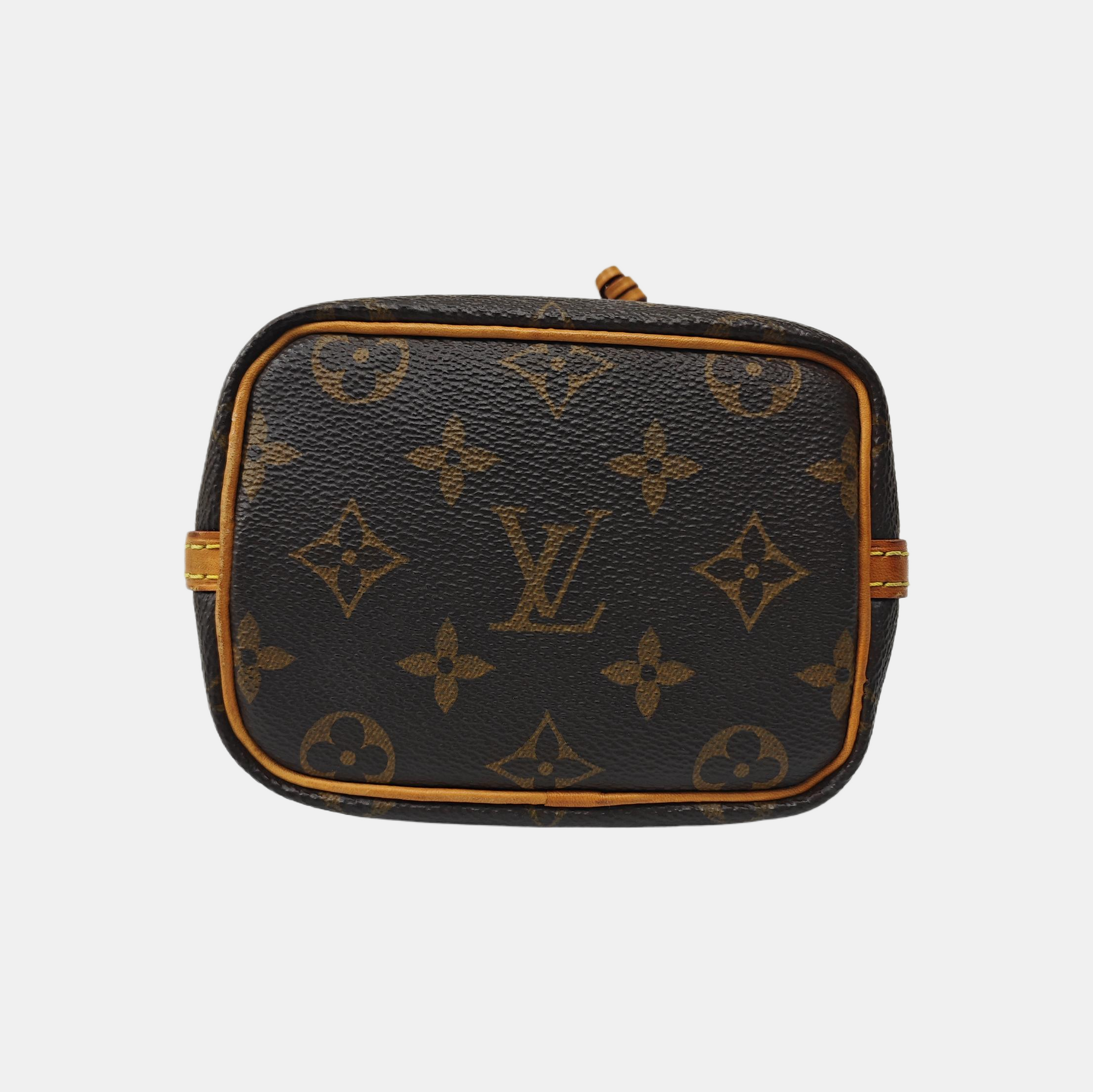 NÉONOÉ Nano Monogram Coated Canvas Brown