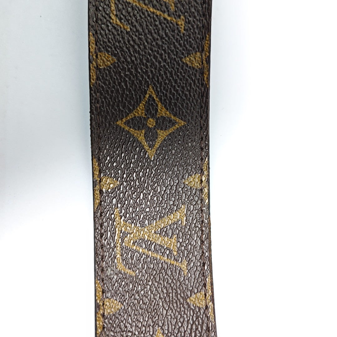 Coated Canvas Belt Brown