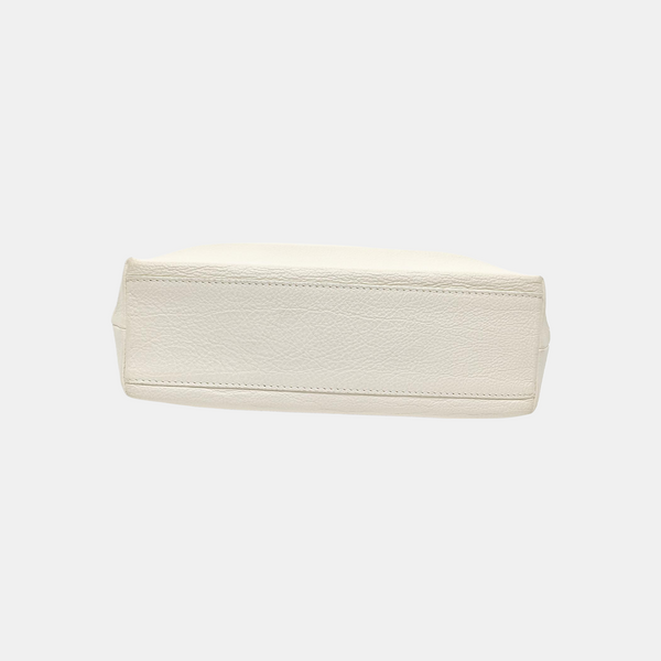 Shopping Bag Calfskin White
