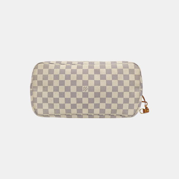 NEVERFULL MM Damier Azur Coated Canvas Beige