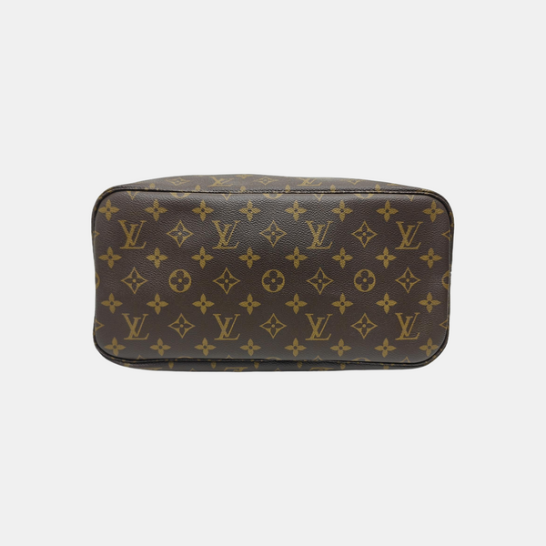 NEVERFULL MM Monogram Coated Canvas Brown
