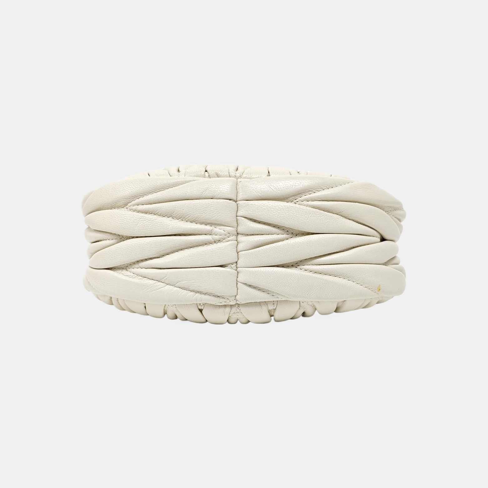 Wander Matelassé Mini Quilted Lambskin White