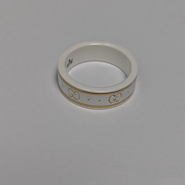 Icon 18k Gold White Ring HK 18