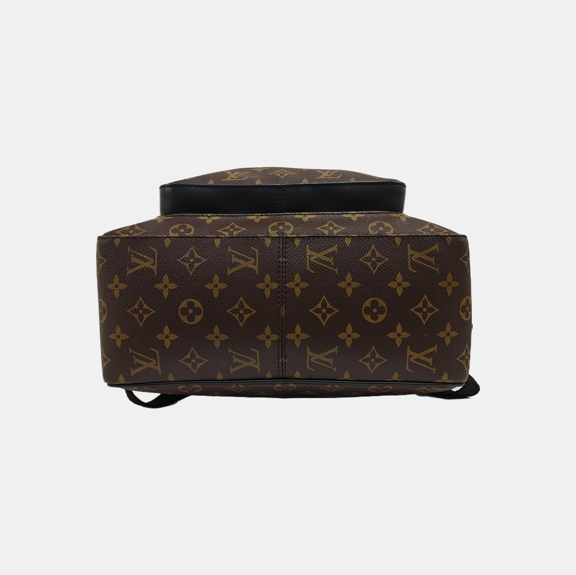 JOSH Monogram Coated Canvas Brown