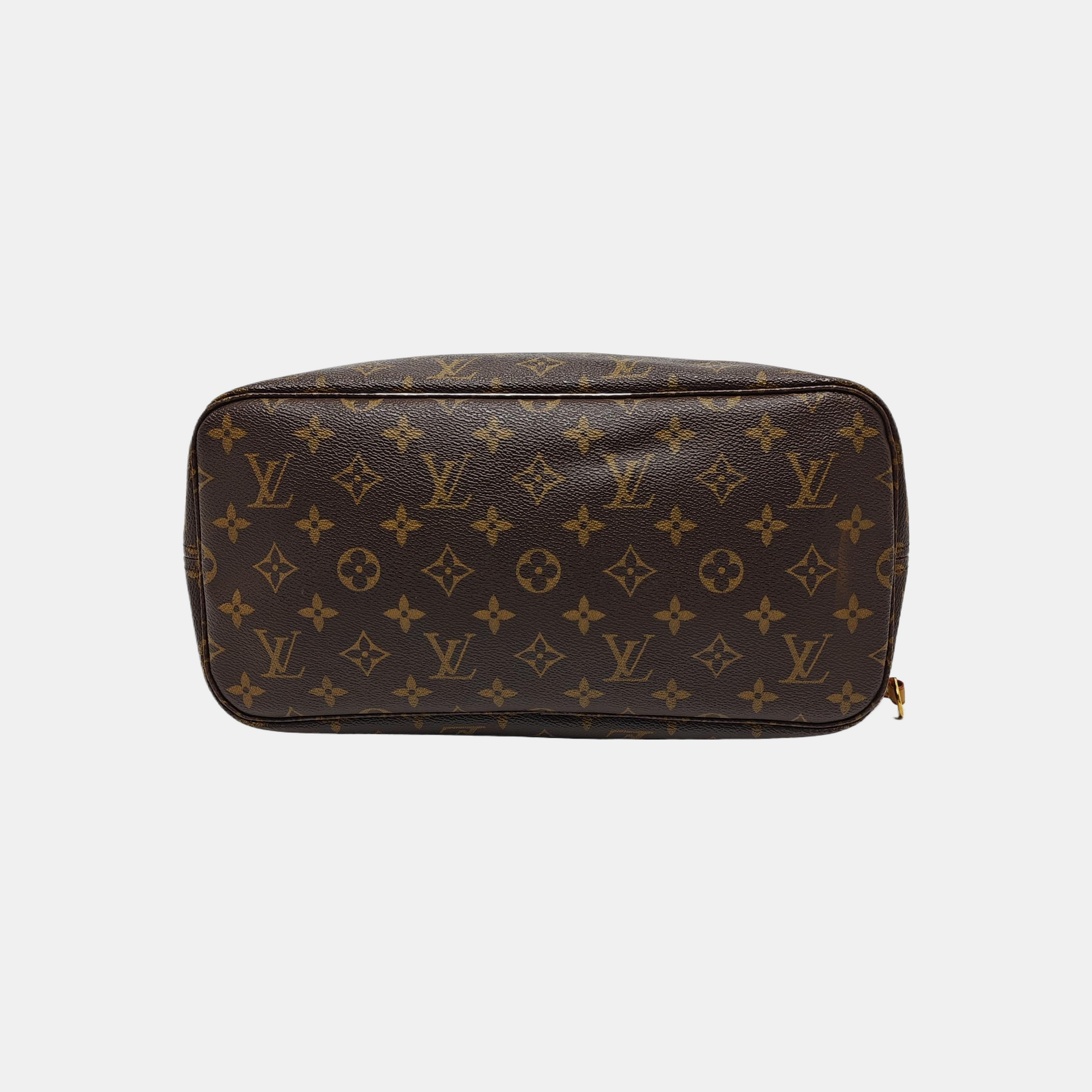 NEVERFULL MM Monogram Coated Canvas Brown
