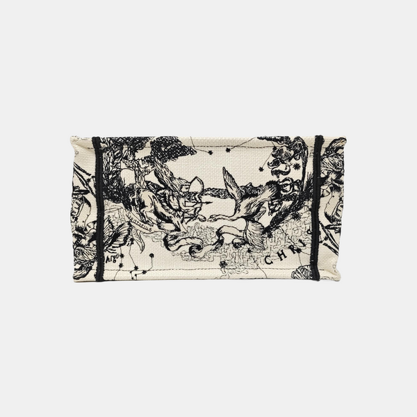 Book Tote Small Canvas White