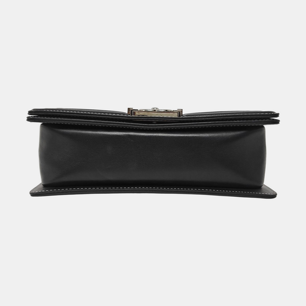 Authenticated pre-owned  BOY CHANEL Medium Calfskin Black - Shoulder Bag at Looply