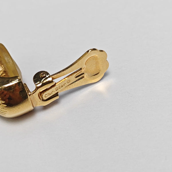 Metal Gold Clip On Earrings