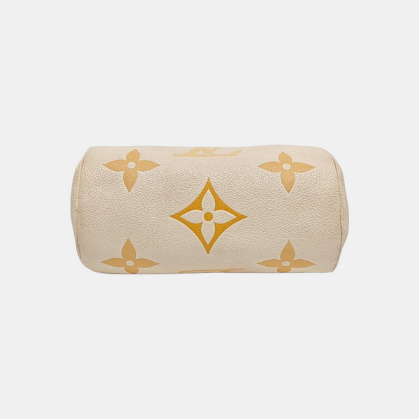 PAPILLON BB Monogram Calfskin Beige