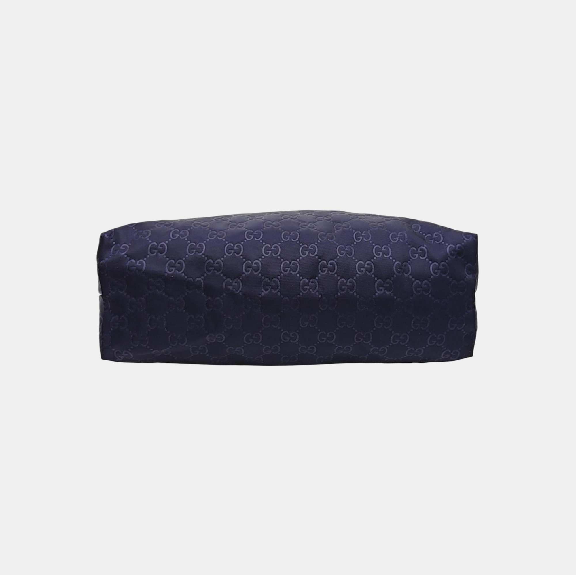 Monogram Nylon Shoulder Bag Blue