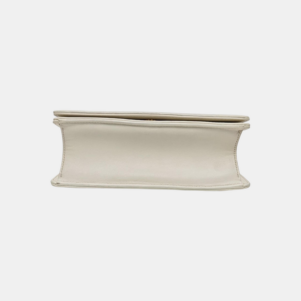 Diorama Small Cannage Calfskin White