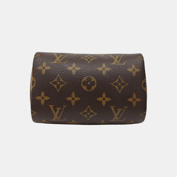 SPEEDY Nano Monogram Coated Canvas Brown