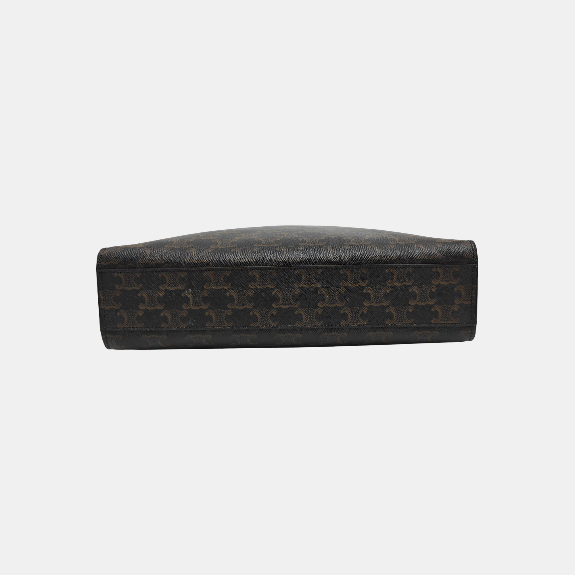 CABAS CELINE Small Coated Canvas Black